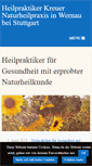 Mobile Screenshot of heilpraktiker-arno-kreuer.de